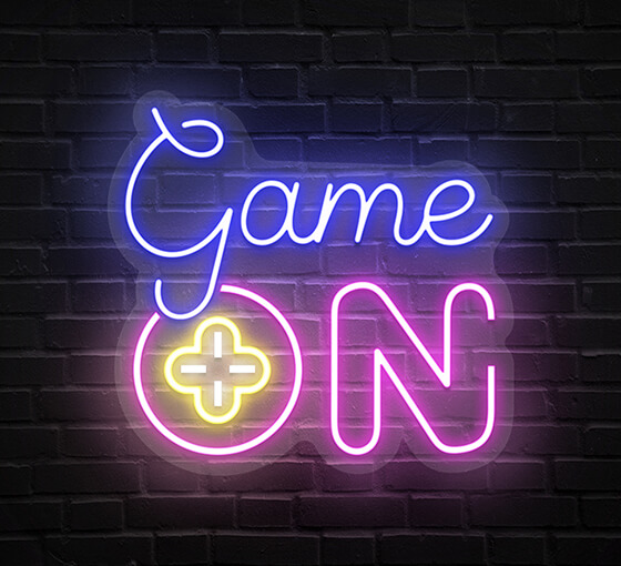 Game On Neon Sign