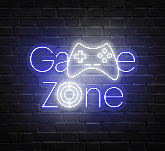 Game Zone Arcade Neon Sign