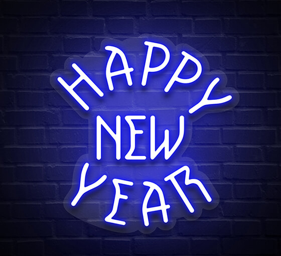 Happy New Year LED Neon Sign
