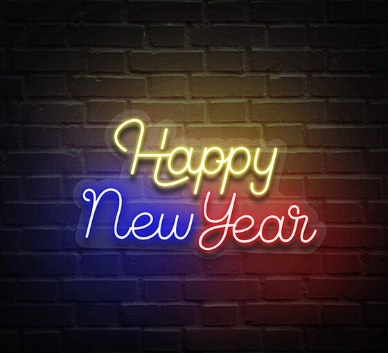 Happy New Year Neon Sign