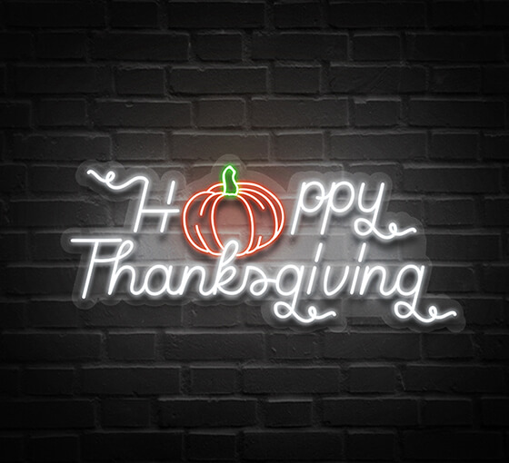 Happy Thanksgiving Neon Sign