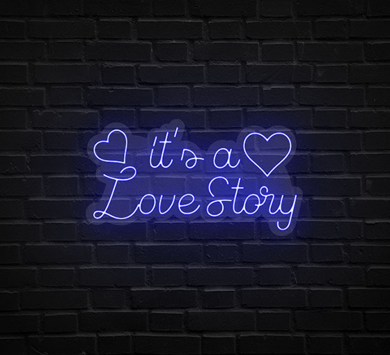 It's a love Story Neon Sign