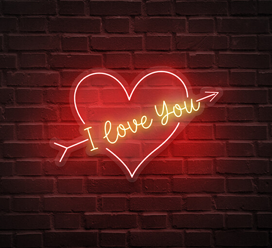 I Love You Neon Sign