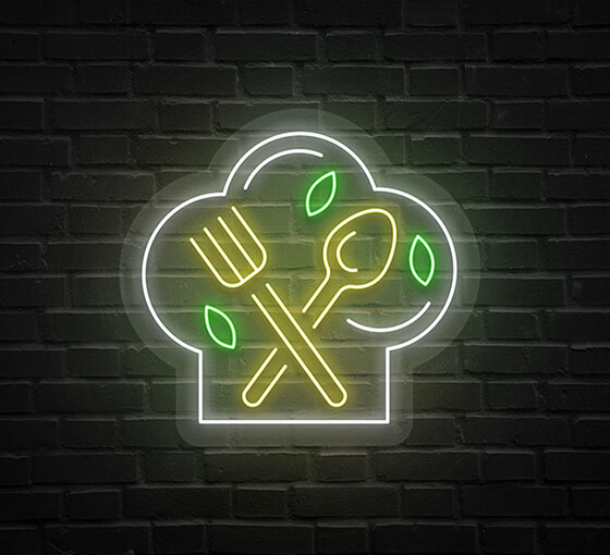 Kitchen Restaurant Open Neon Sign