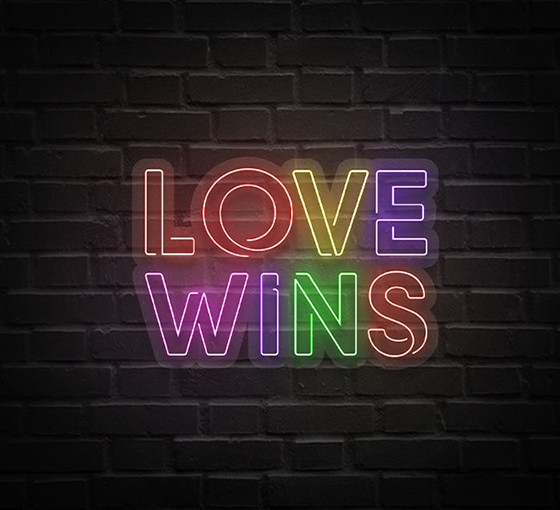 Love Wins Neon Sign