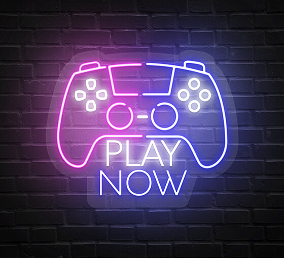 Play Now Neon Sign