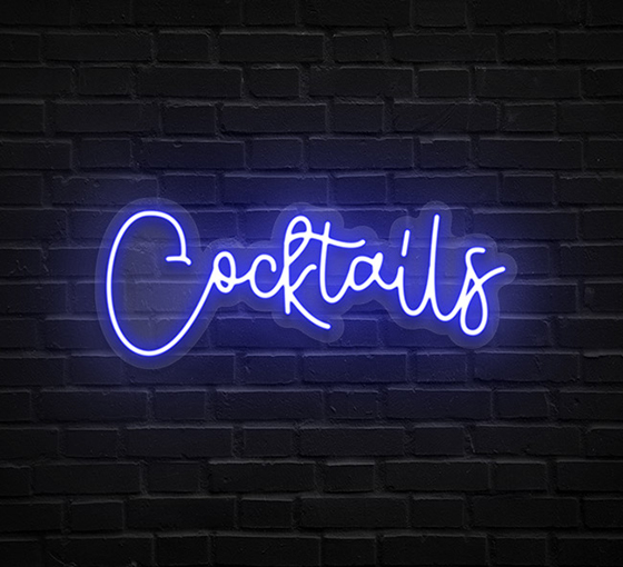 Neon Cocktails Sign