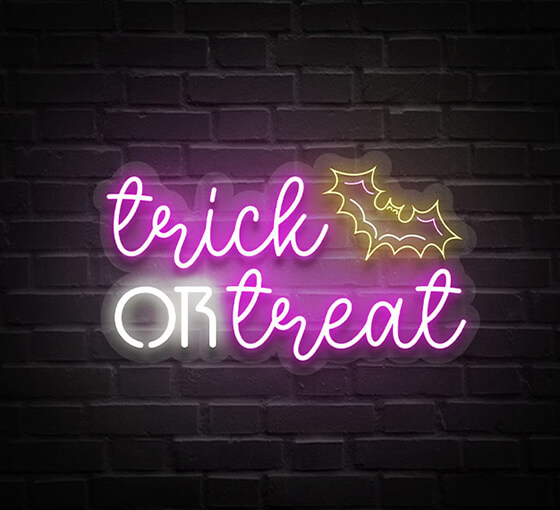 Trick Or Treat Neon Sign
