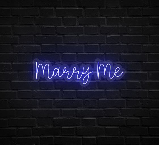 Marry Me Neon Sign
