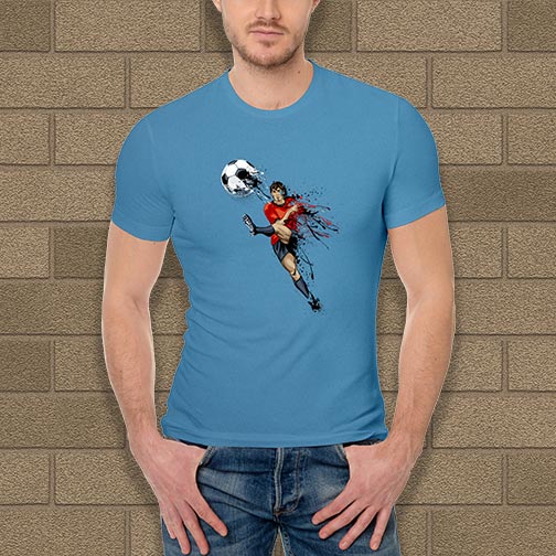 Men's Dry-Fit Moisture Wicking T-shirt - Crew Neck