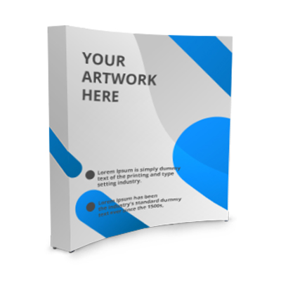 Fabric Pop Up Curved Display