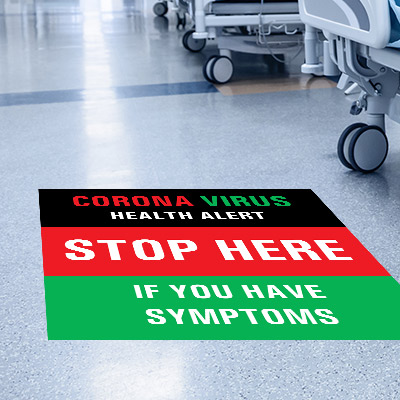 Testing Sites Floor Stickers / Decals / Signs (Clear)