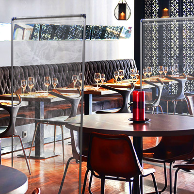 Floor Standing Sneeze Shield