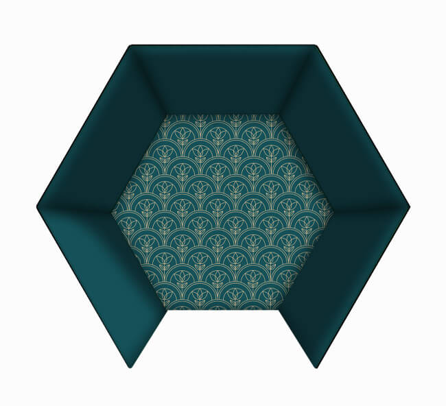 Hexagonal Vogue Booth Enclosure