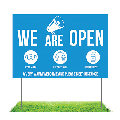 We are Open / Closed Yard Signs