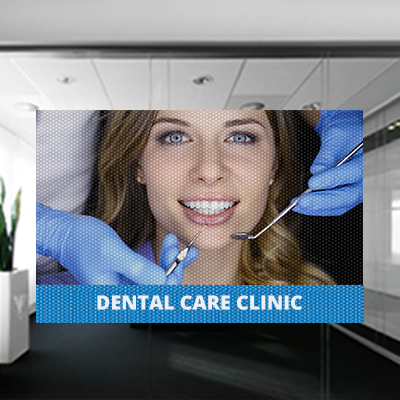 Perforated Window Signs or One Way Vision Signs