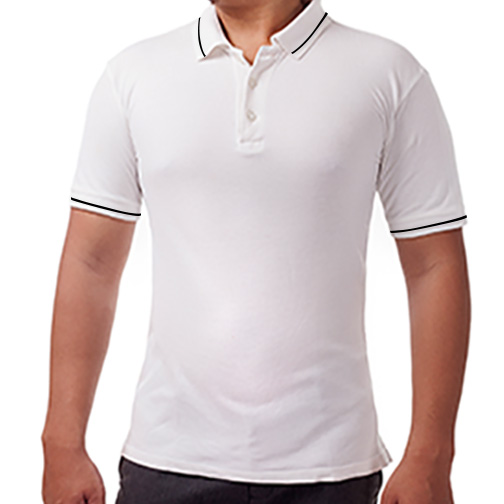 Plain T Shirt - Polo Neck
