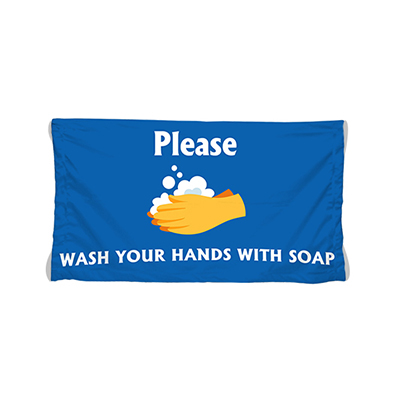 Polyester Fabric Safety Banners 