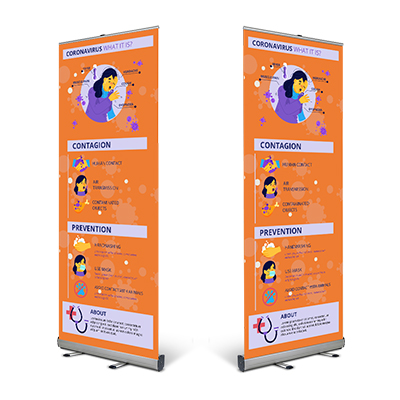 Safety Roll Up Banner Stands