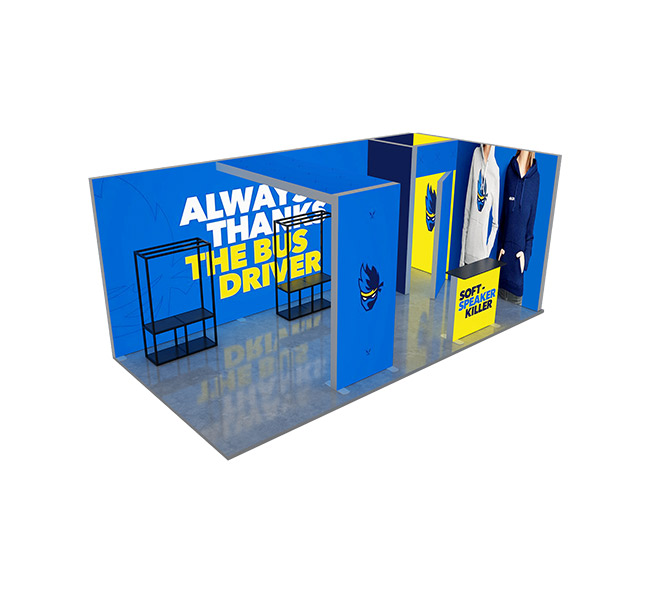 20ft Backlit Trade Show Display - Design 8