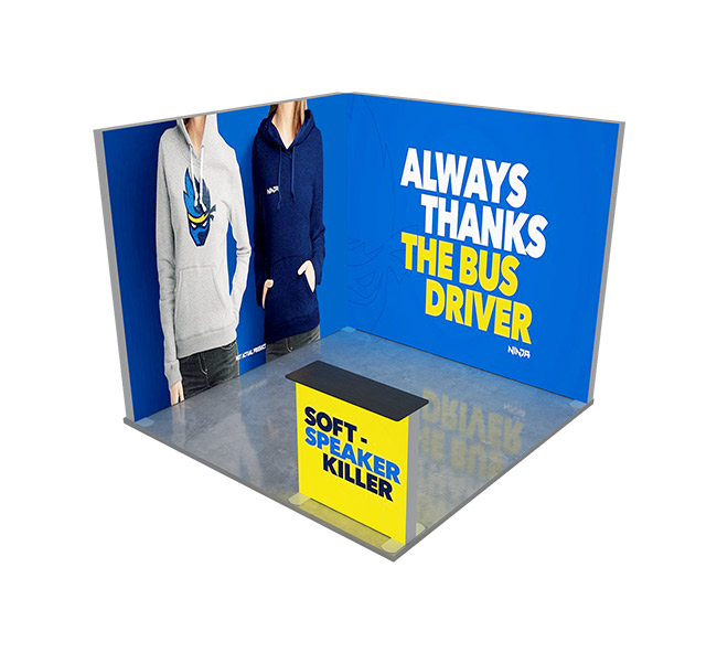 10ft Backlit Trade Show Display - Design 5