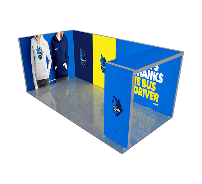 20ft Backlit Trade Show Display - Design 1