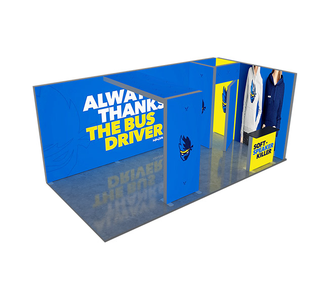 20ft Backlit Trade Show Display - Design 7