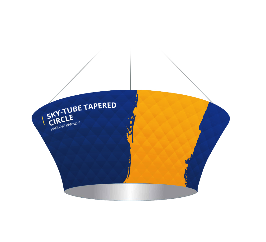 Sky Tube Tapered Circle Hanging Banners
