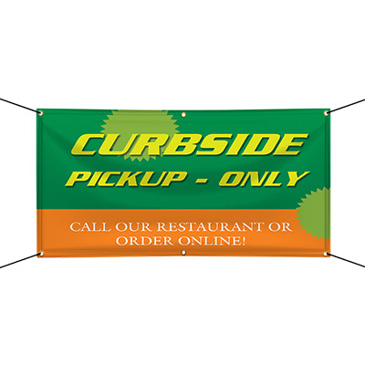 Curbside / Takeout / Delivery / Drive Thru Banners 