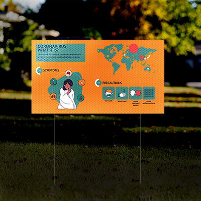 HIP Reflective Yard Awareness Signs 