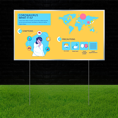 Reflective Yard Awareness Signs