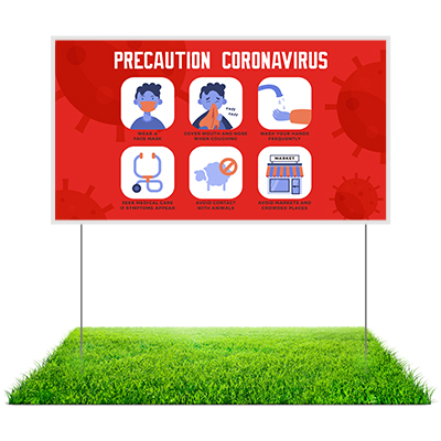 Yard Precaution Signs