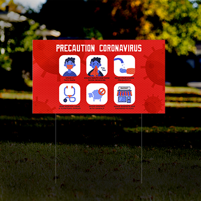 HIP Reflective Yard Precaution Signs