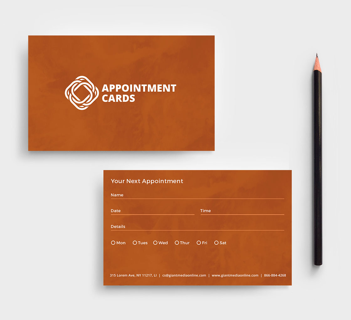 Business Appointment Cards