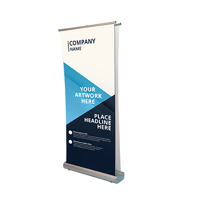 Deluxe Wide Base Double-screen Roll Up Banner Stands