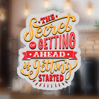 Die-Cut Frosted Decals