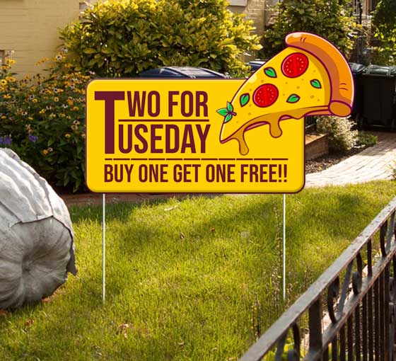 Die-Cut Yard Signs