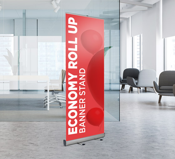 Economy Roll Up stands