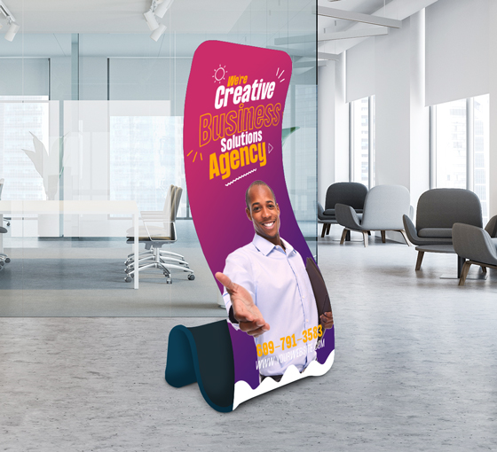 Fabric Display Stand Snake A