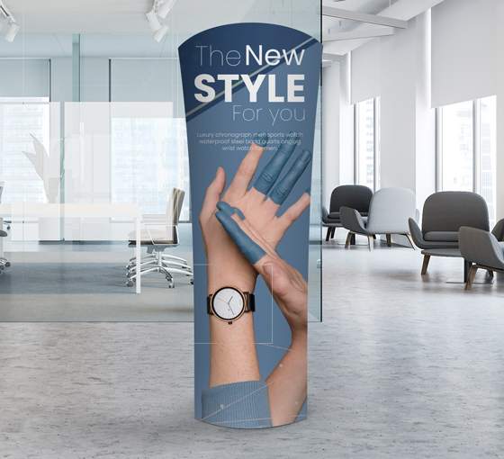Fabric Display Stand Tower A