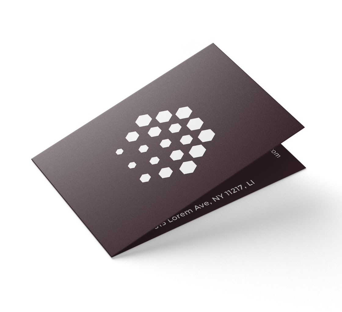 Folded Business Cards