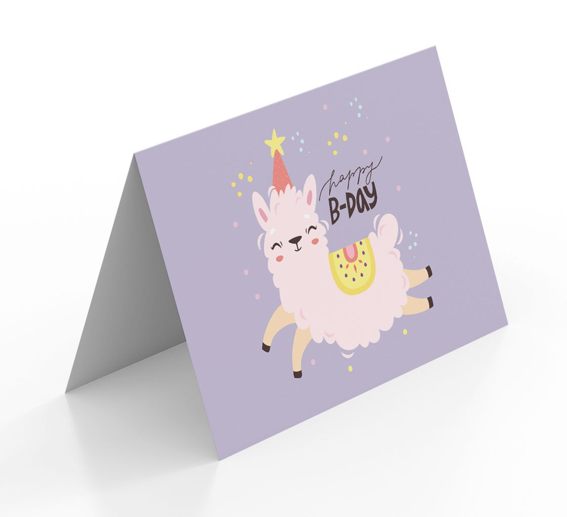 Folded Greeting Cards - Vertical