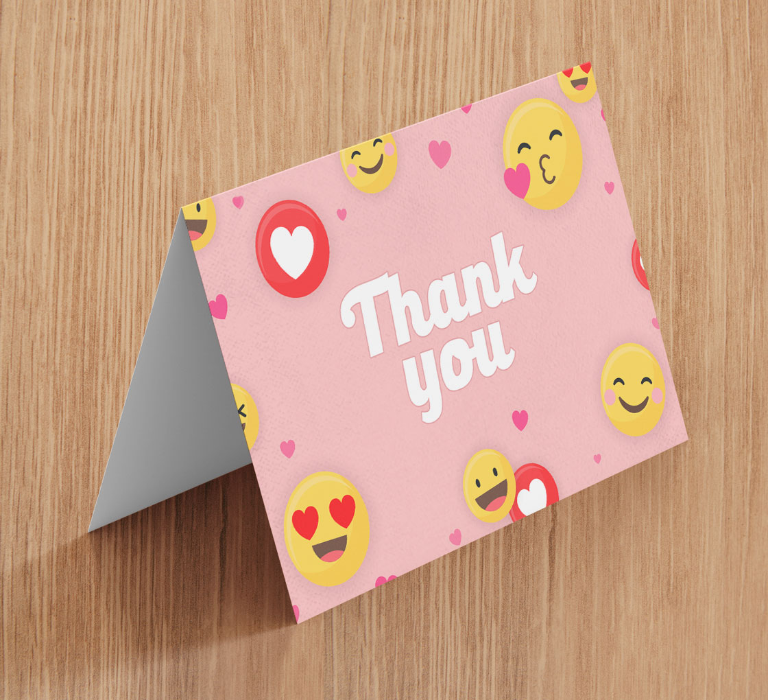 Folded Thank You Cards