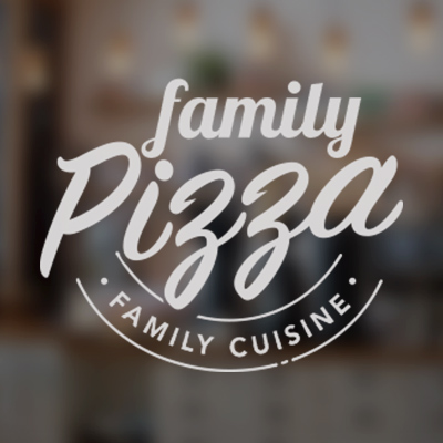 Front Adhesive Frosted Lettering