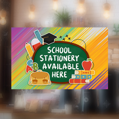 Front Adhesive Printed Frosted Decals