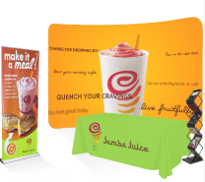 10ft Curve Backdrop Tradeshow Display Package