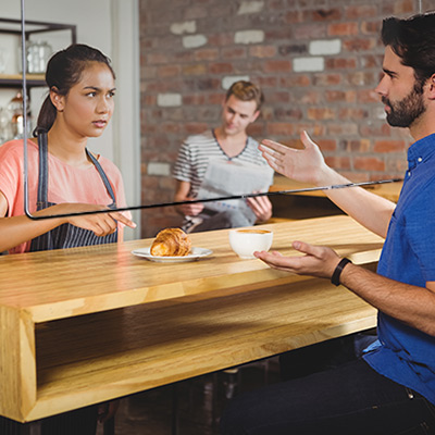 Hanging Sneeze Guard