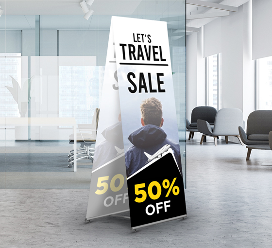 LT Banner Stands Double Sided