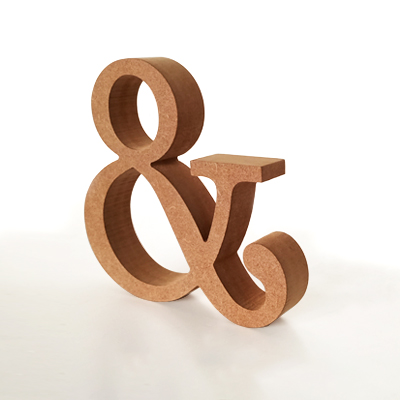 Unpainted MDF Letters and Numbers