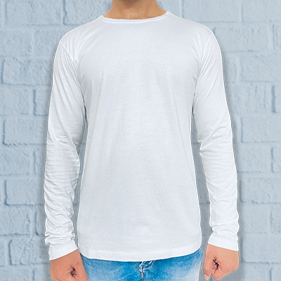 Plain Long Sleeves T Shirt - Round Neck
